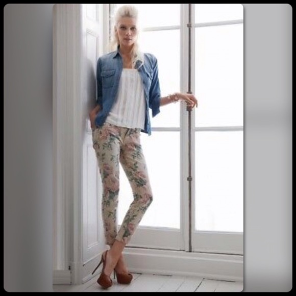 Current/Elliott Haystack floral skinny jeans - Picture 2 of 7